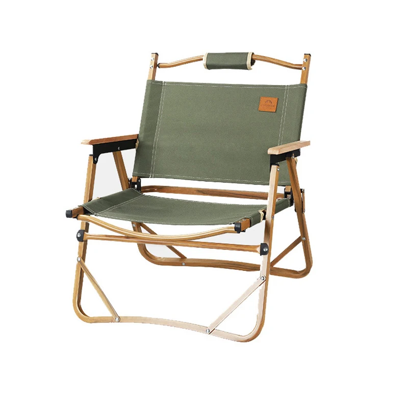 Black&green Aluminum Alloy Chair  Kermit Lightweight Portable Folding Camping Chair Ultralight Outdoor Tourist Chairs Furniture