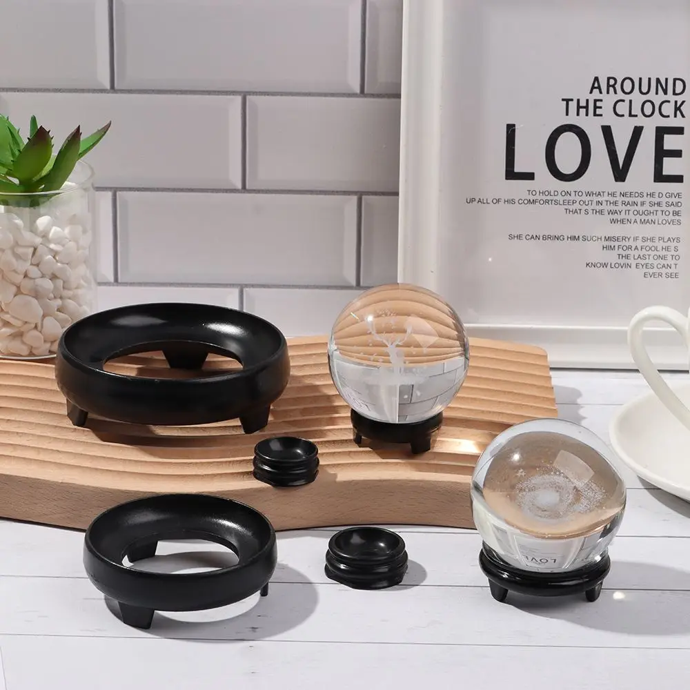 Crystal Ball Stand Display Holder Glass Sphere Stand Ball Base For Soccer Volley Ball Football Rugby