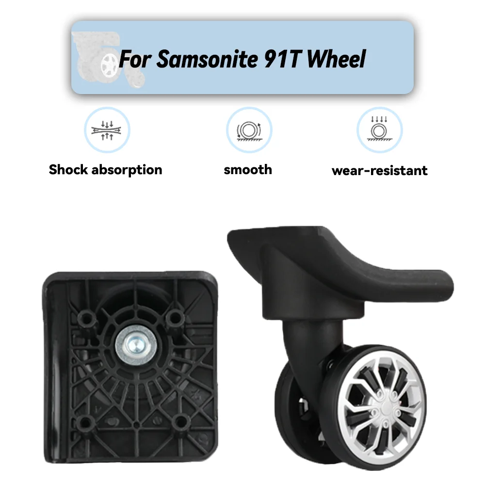 

For Samsonite 91T Universal Wheel Replacement Suitcase Rotating Smooth Silent Shock Absorbing Wheel Accessories Wheels Casters