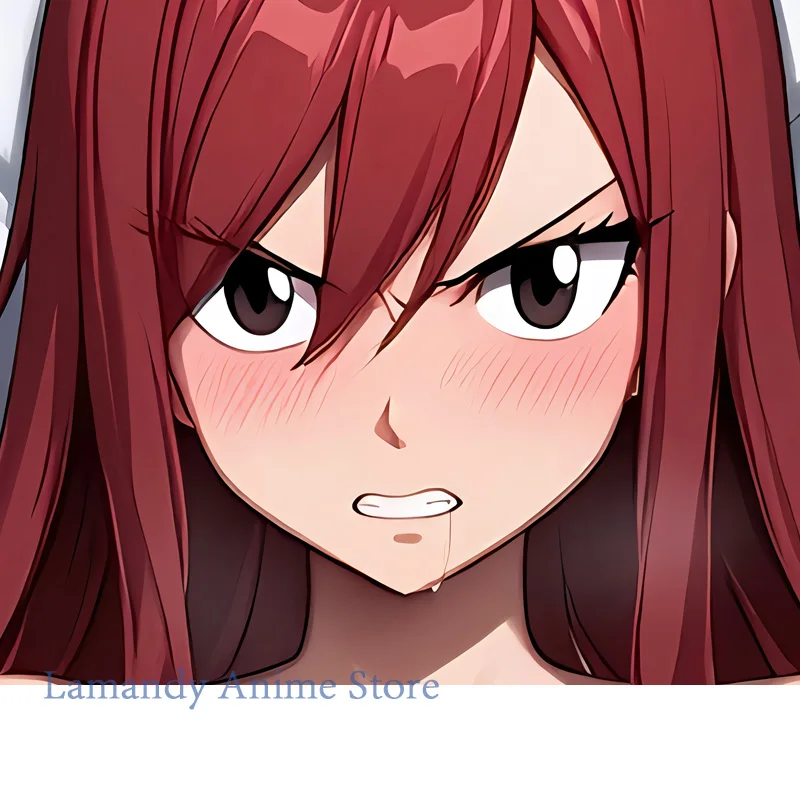 Dakimakura Anime Erza Scarlet Double-Sided Print Pillowcase Life-Size Body Pillow Cover