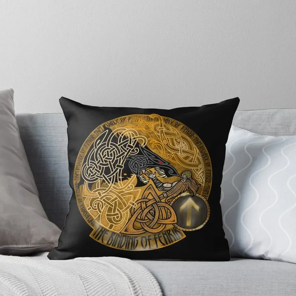 

The Binding of Fenrir Throw Pillow Cushion Cover For Sofa Throw Pillow Pillowcase Pillow