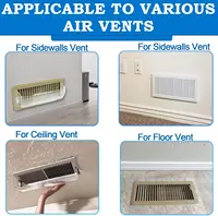 Déflecteur d'aération AC, couvercles de ventilation magnétiques réglables pour panneaux de sol de maison/conteneurs de plafond/chaleur/sous les meubles 6