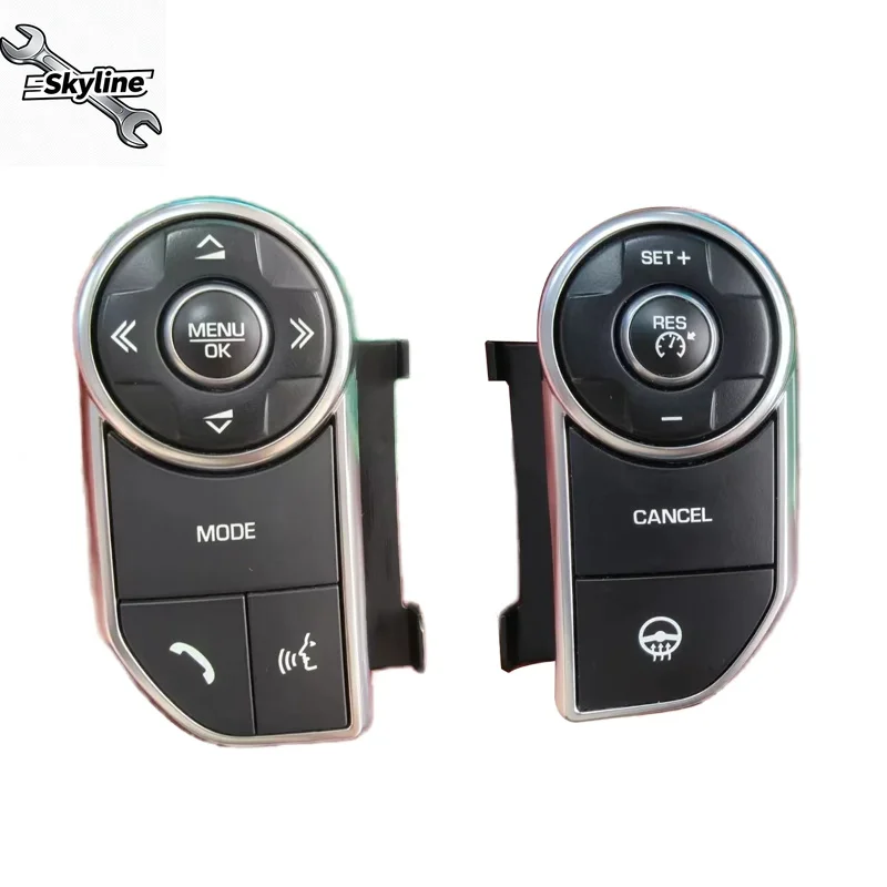 For L405 Sport L494  5 Style Car Heat Steering Wheel Buttons Keys Touch ACC Cruise Switch