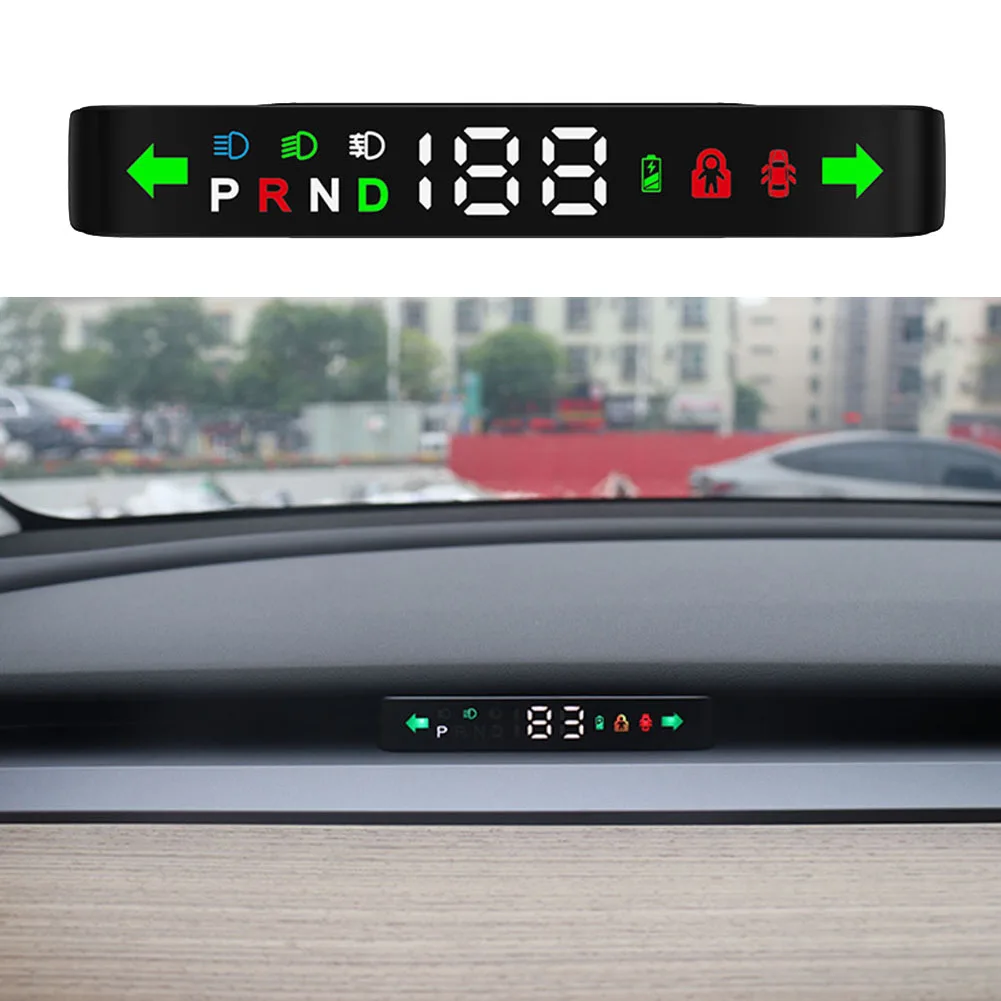 Car Mounted HUD Head Up Display Speed Gear Turn Signal Car HUD For Tesla Model 3 Y 2016-2023 Car Digital Speedometer User Manual