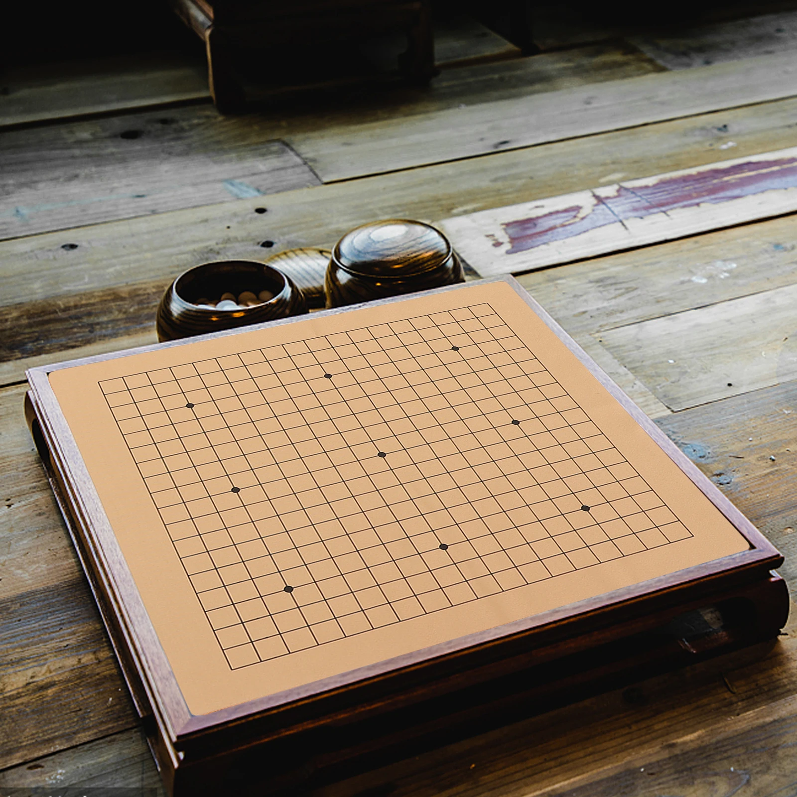 

3Pcs Folding Go Chessboard Portable Educational Board Game Durable Travel Set Folding Chessboard