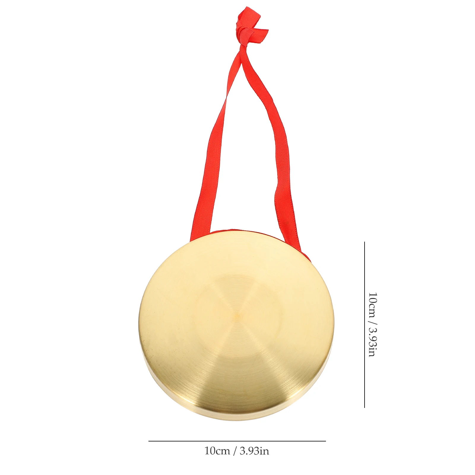 

1Set Mini Copper Gong Hand Gong Practical Durable Musical Instrument Loud Sound for Party Festival Company Opening Basketball