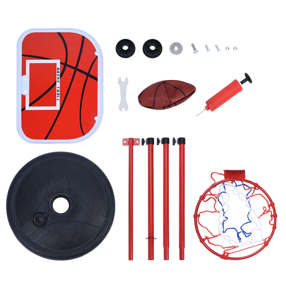 Verstelbaar basketbalsysteem In hoogte verstelbaar basketbalstandaardsysteem Hoop Backboard Net Kit voor basketbalstandaard voor kinderen