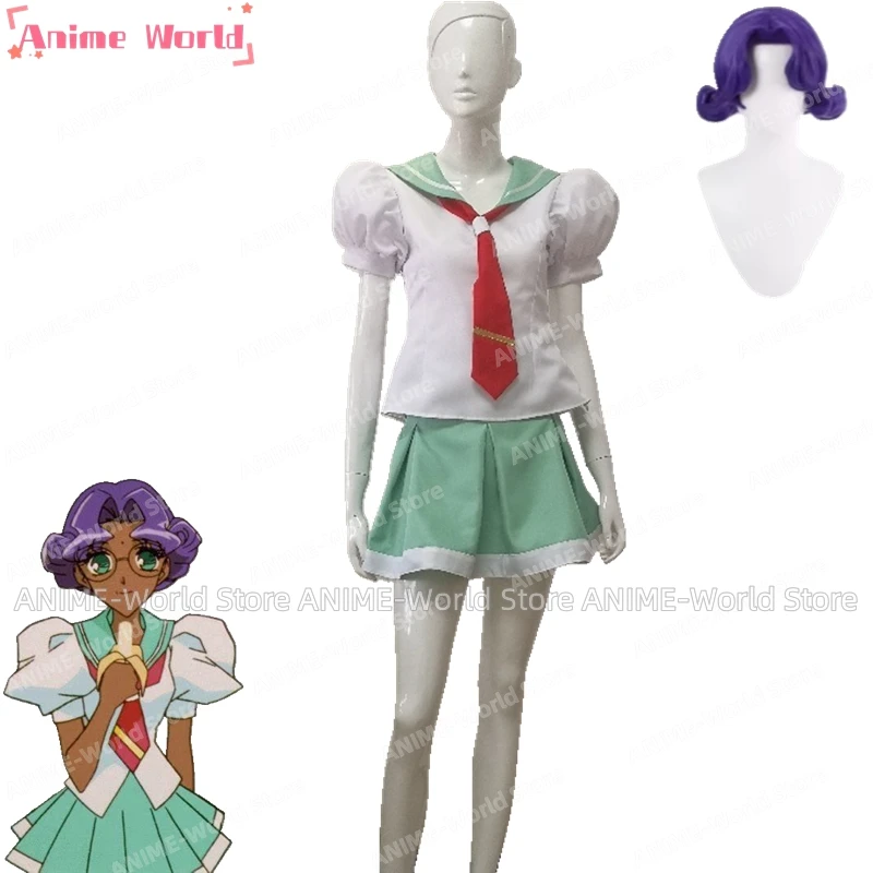 Anime JK Sailor Suit Cosplay Traje com Peruca, Tamanho personalizado, Himemiya, Anthy Tamanho Personalizado