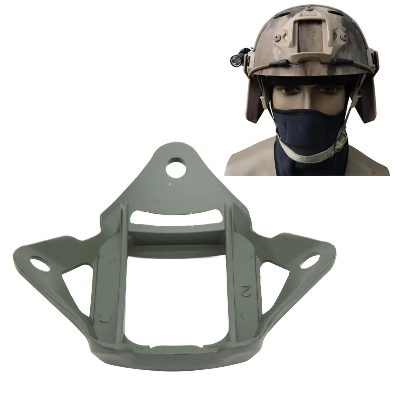 Aluminum 3 Hole NVG Mount Shroud for Helmet - Wear Resistant & Anti-Scratch