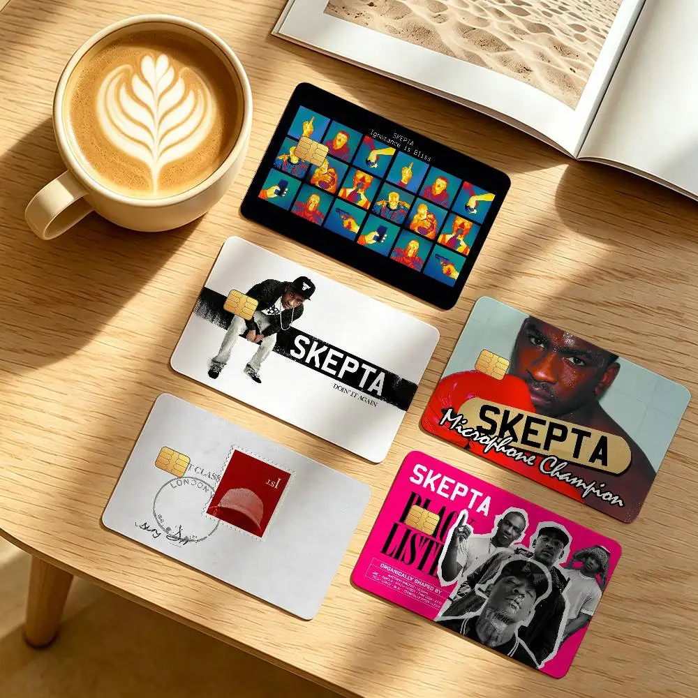 Rapper Skepta Credit Card Public Transportation Cards Protective Sticker Waterproof Card Face Decoration 4PCS