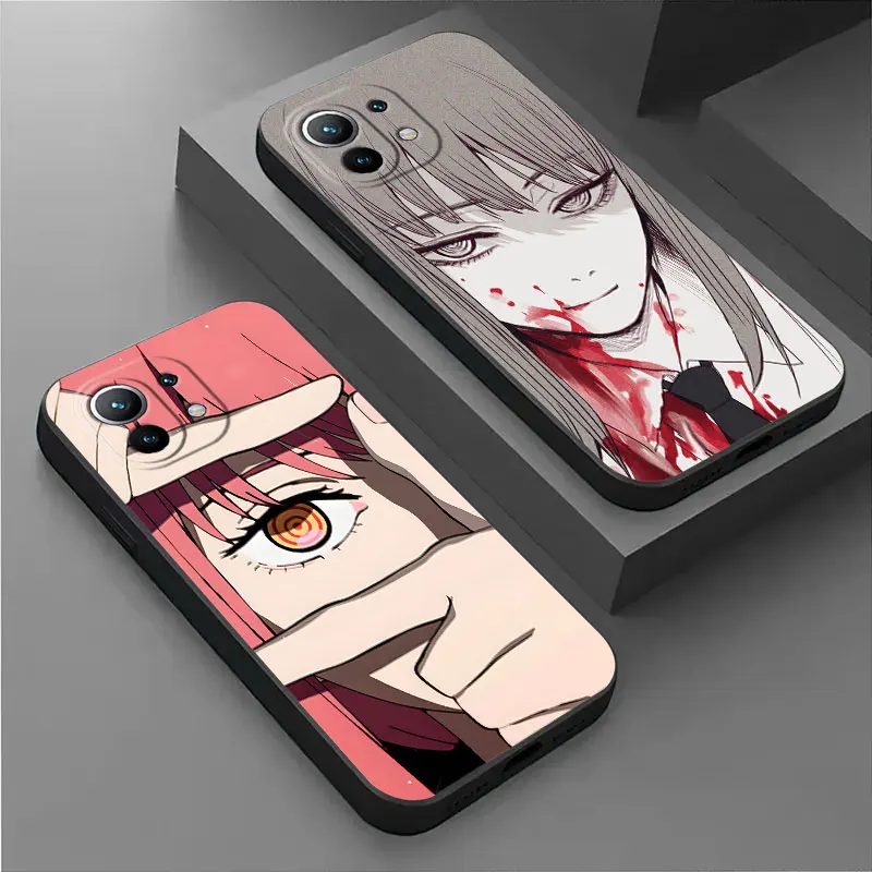 Chainsaw Man Power Makima Anime Phone Case For Xiaomi 14T 13T 12T 11T 14 Pro Mi 11 Lite Poco X3 X4 X5 X6 M5 F5 F6 Pro Soft Cover