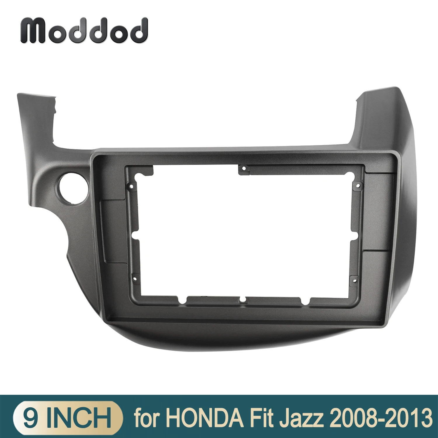 10.1 INCH Double 2 Din Fascia for Honda Jazz 2008-2013 Left Wheel Dash Kit Dashboard Screen Inataiiation Refitting Frame Bezel