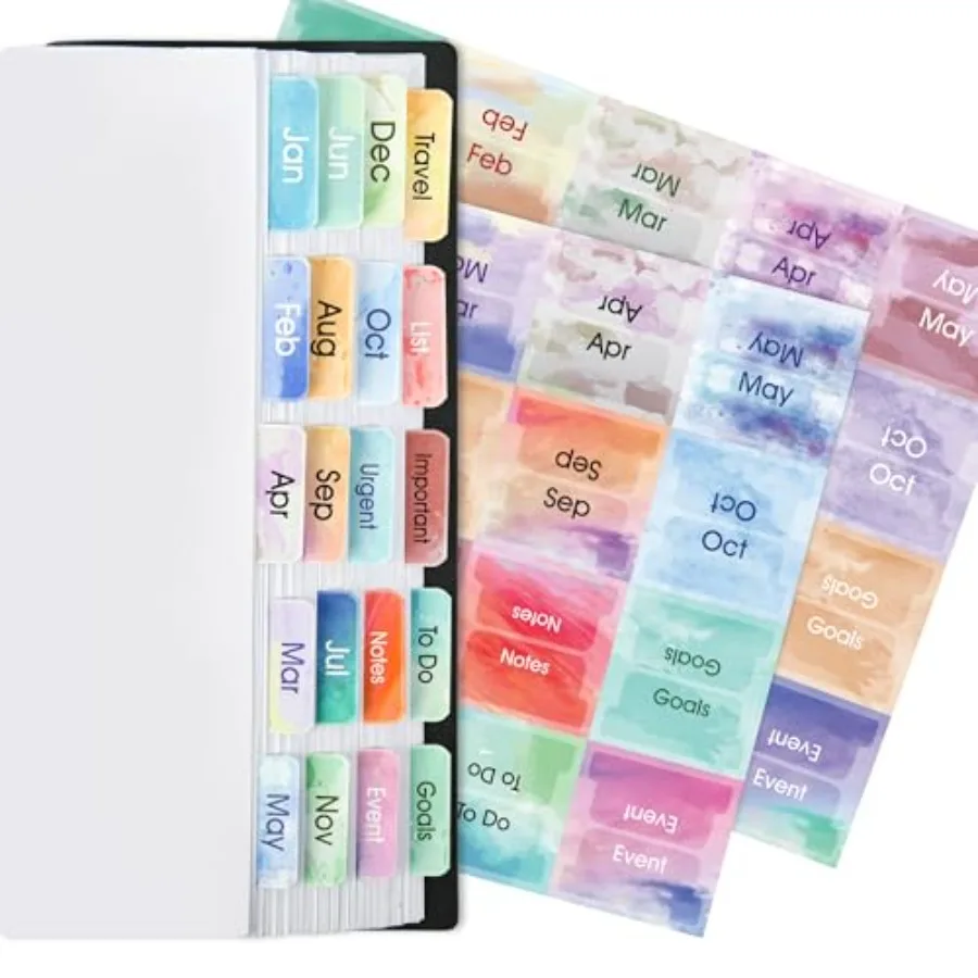 

Planner Monthly Tabs 80 Stirs in Total36 Month 24 Subject 20 Blank Calendar Monthly Label Stirs for Planners Subject Label Adhe