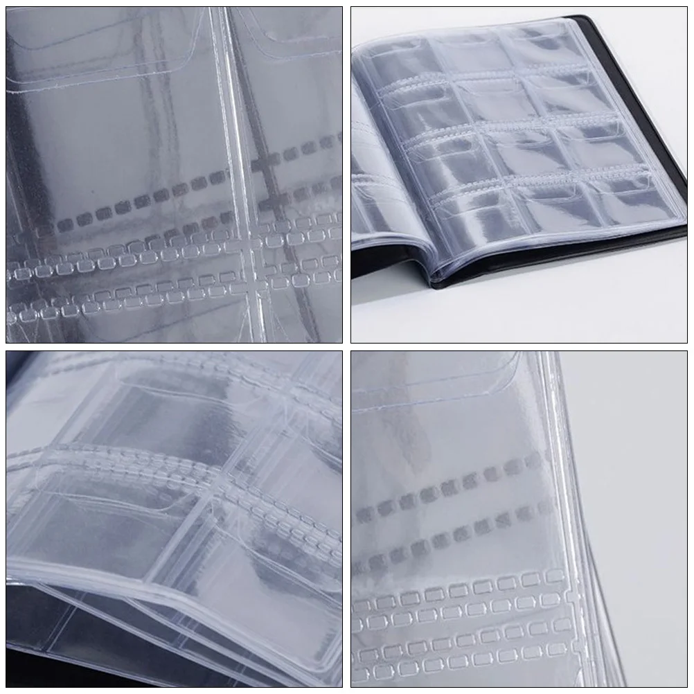 1pc Collection Album 120 Grids Imitation Durable Clear Texture For Coins Stamps Storage Organizer Holder Collecting