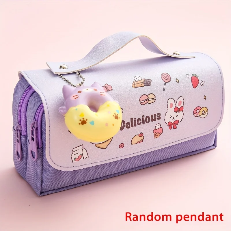 

Cute Storage Bag Student Pencil Bag Stationery Box Multifunctional Student Specific Storage Bag Good-looking Student Stationery