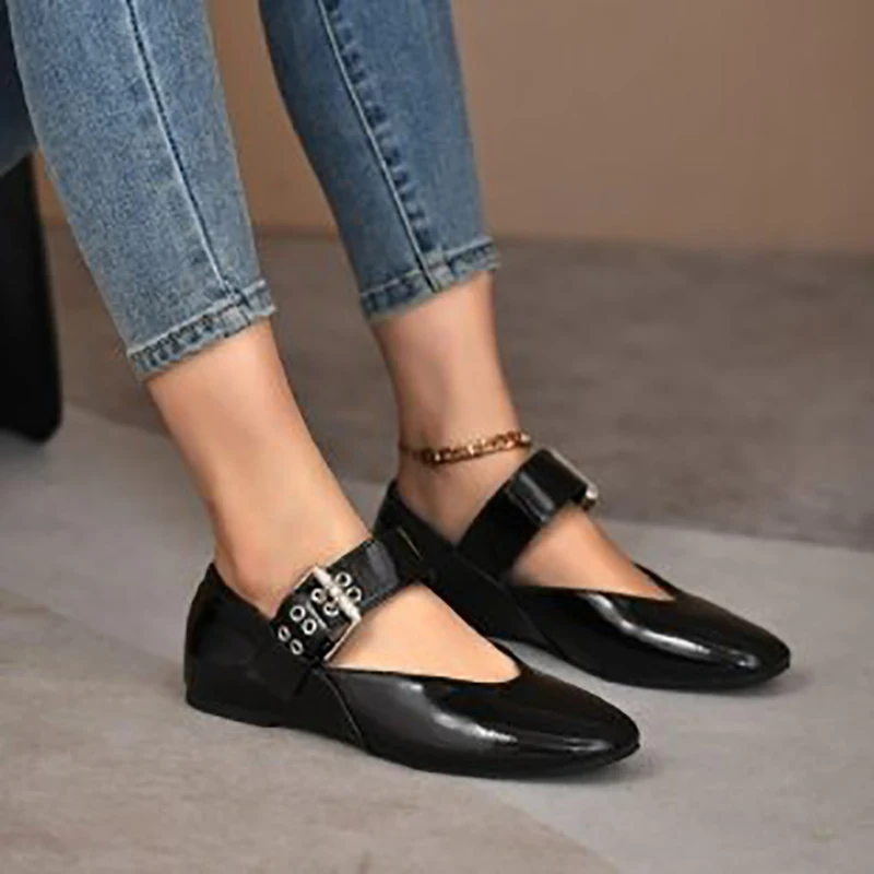 

2026 New Spring Designer Leopard Women Ballet Shoes Casual Round Toe Flats Dancing Party Prom Shoes
