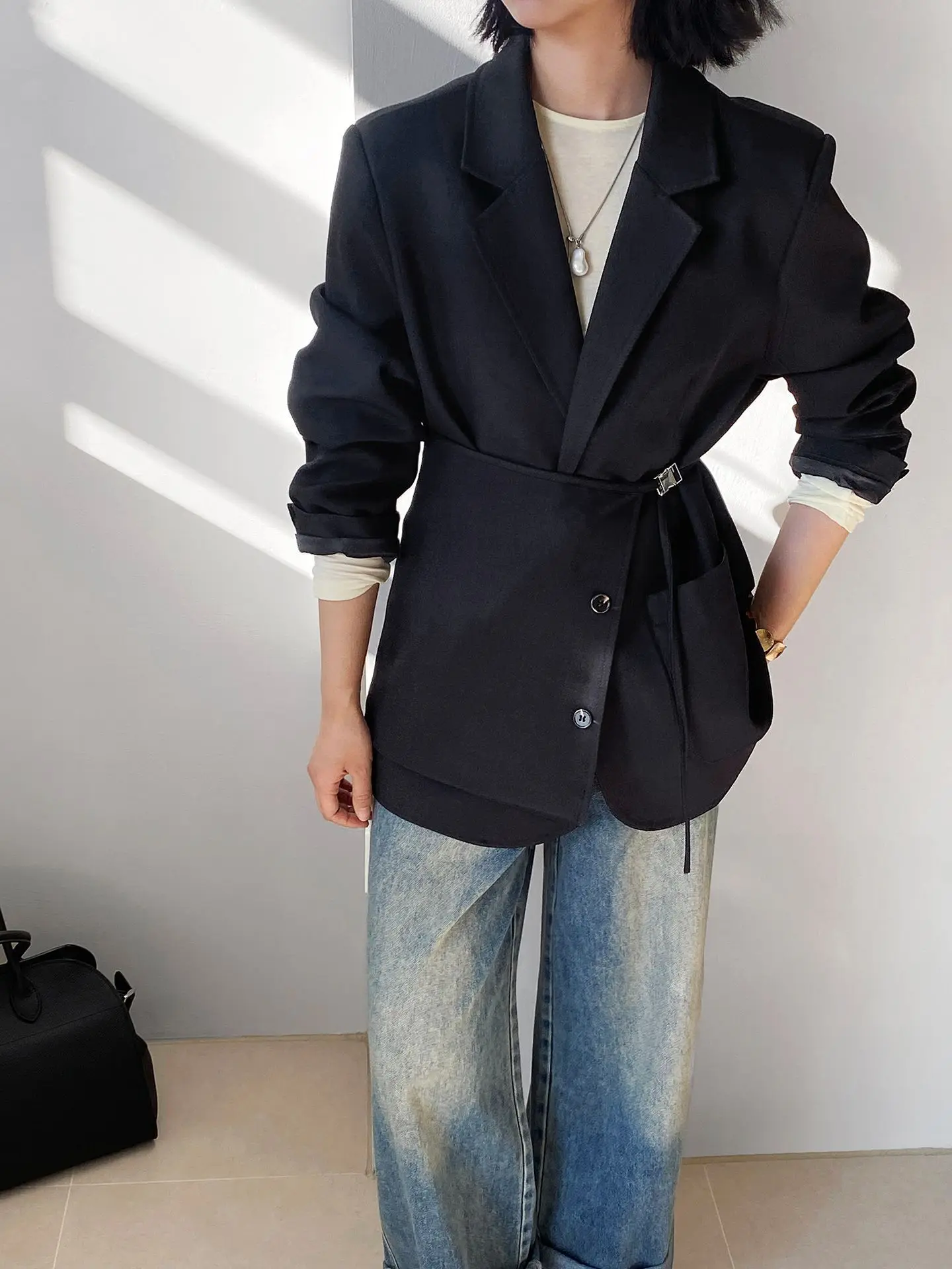 سترة LIMO لخريف وشتاء 2025 سترة نسائية من البوليستر اللدنة للعمل المكتبي ملابس خارجية أنيقة رسمية #4