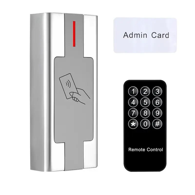 ABZZ-Wiegand Controller 3000 User Metal Keypad RFID Card Reader Waterproof Access Control For Outdoor Systems
