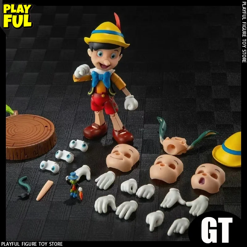 

New In Stock Gt Model Pinhio Anime Figure Pinohio Alloy Action Figure Cute Doll Stutes Pinohio Ornament Toys Kids Gift
