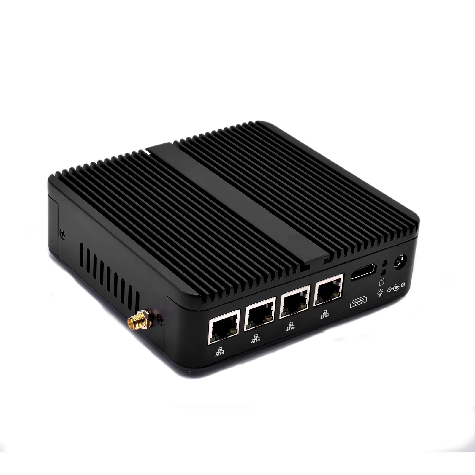 Hystou Mini PC czterordzeniowy Celeron J4125 Intel LAN DDR4 gniazdo karty SIM wsparcie 3G/4G Firewall Router AES-NI mikrokomputer pulpitu