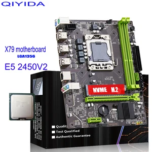 Qiyida X79 Juego de placa base con Xeon LGA 1356 E5 2450 V2 CPU DDR3 PC3 Memoria RAM E5 V32 12 Mejor kit de ventas LGA 1356 - №12