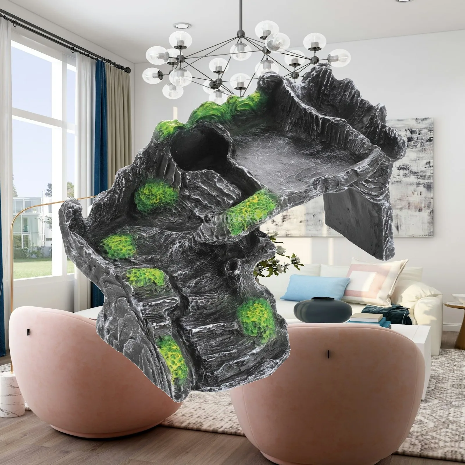 plateforme-d'escalade-realistique-en-resine-pour-reptiles-ideale-pour-le-bain-de-soleil-avec-rampe-inclinee-et-abri-sous-une-grotte-pour-terrarium-de-lezards