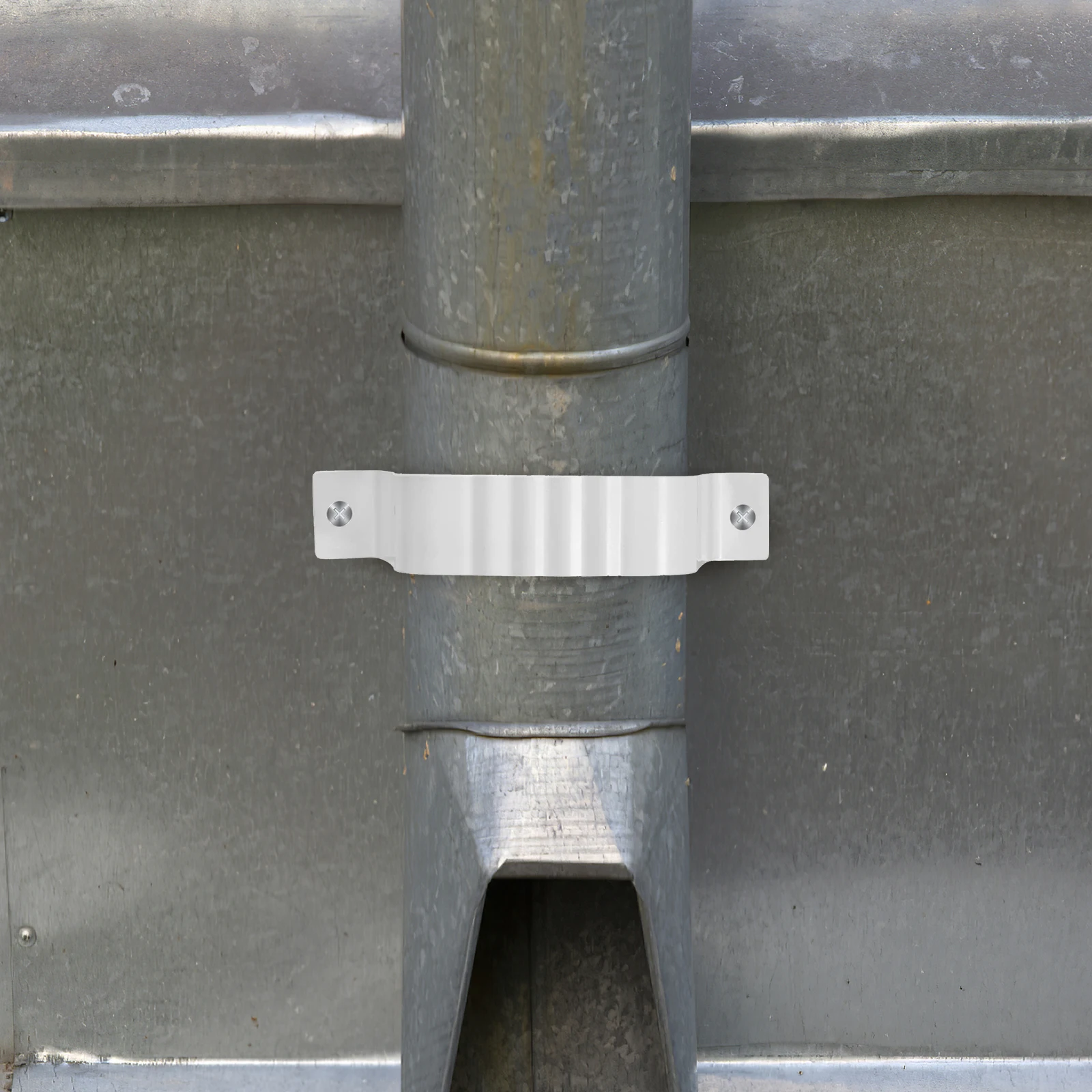 

Aluminum Gutter Pipe Clip Heavy Load Brackets PVC Fittings Roof Water Drainage Square Durable Gutters Downspout Extensions