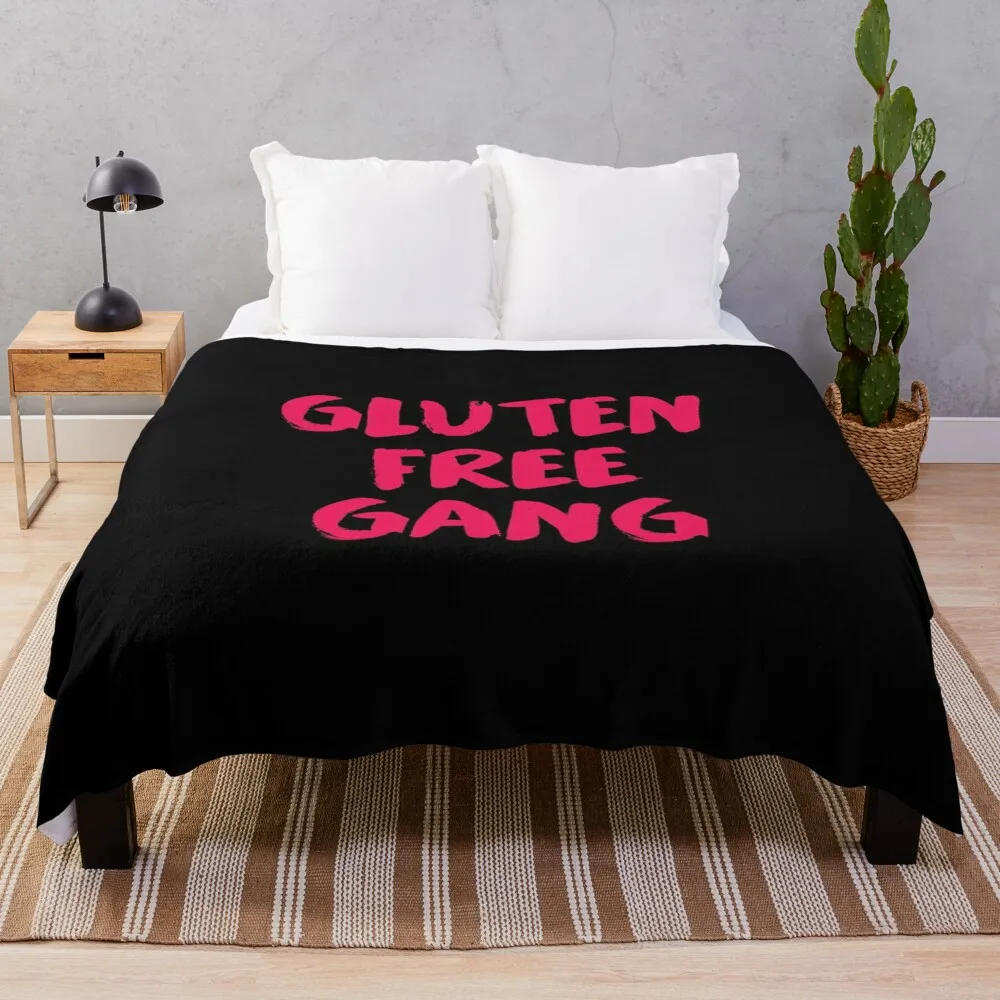 Gluten Free Gang Celiac Disease Gluten Intolerance Support Throw Blanket Thermals For Travel Blankets For Baby Blankets