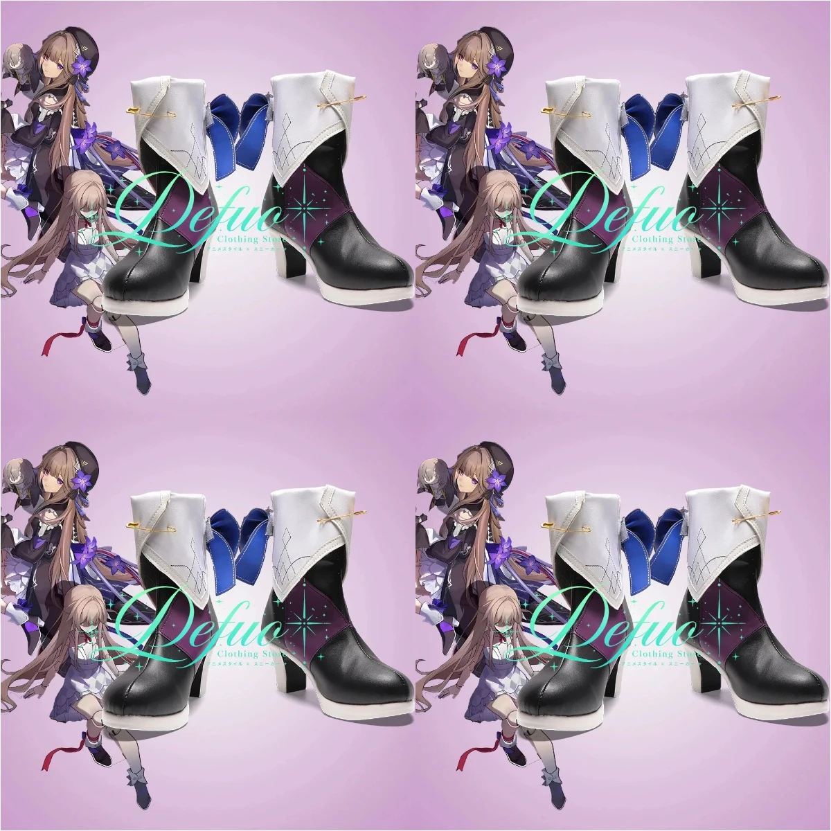 chaussures-personnalisees-de-personnage-d'anime-honkai-impact-3-railway-hertha-bottes-de-jeu-de-role-fete-d'anniversaire-halloween
