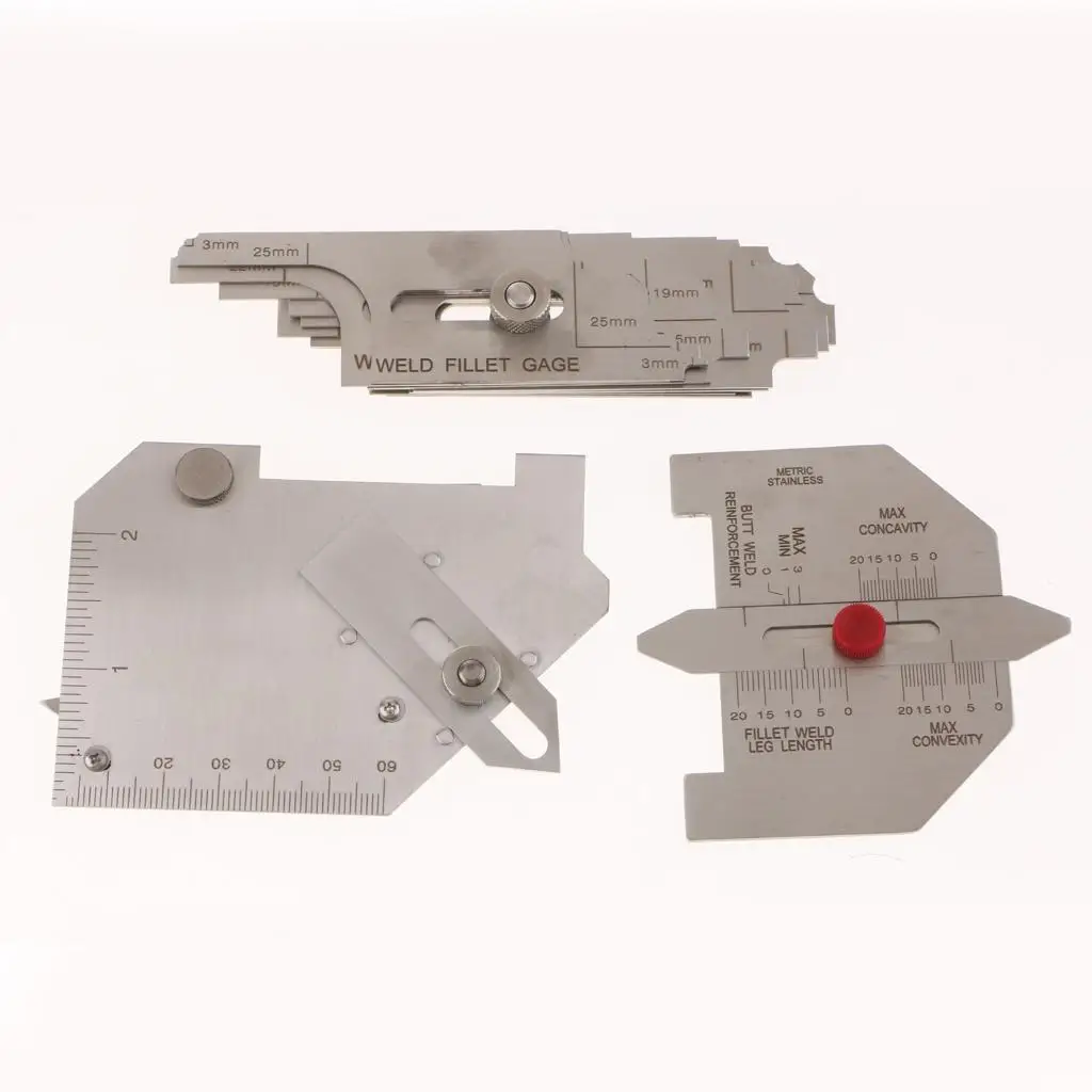 Welding Inspection Gauge 6 Piece Stainless Steel MG 8 MG 11 High Low and V Wac for Pipeline Survey