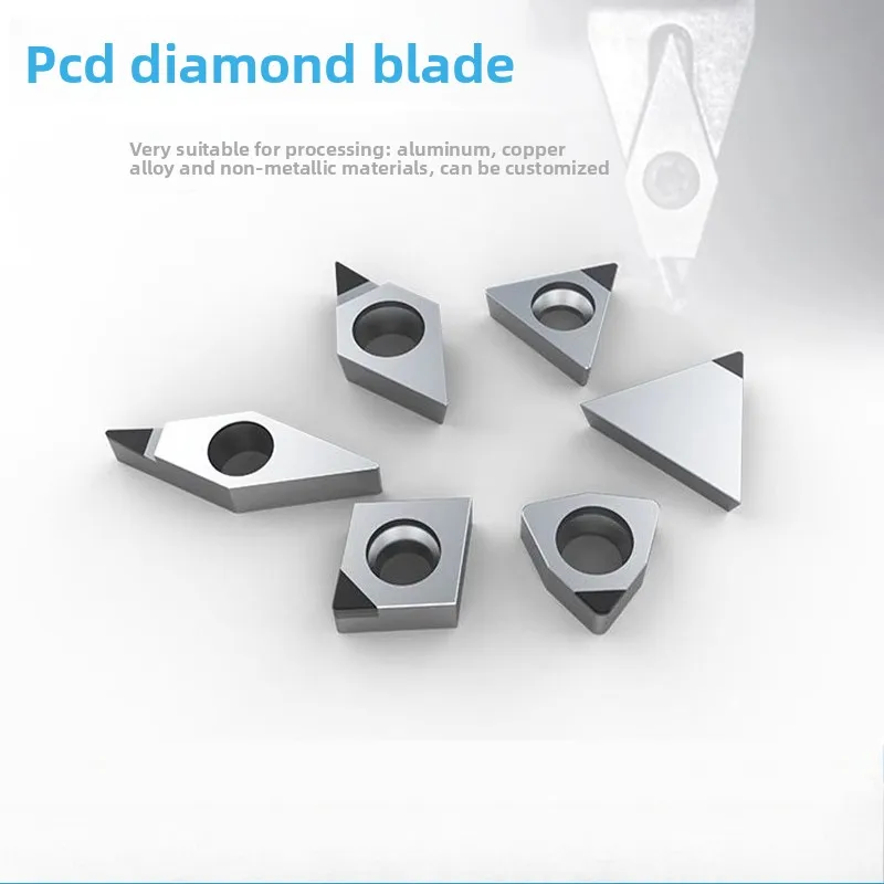 1pcs Original Diamond Ultra-bright PCD Carbide Insert CCMT060204 CCMT09T302 CCMT09T304 DCMT070202 DCMT TCMT TNMG WNMG APKT
