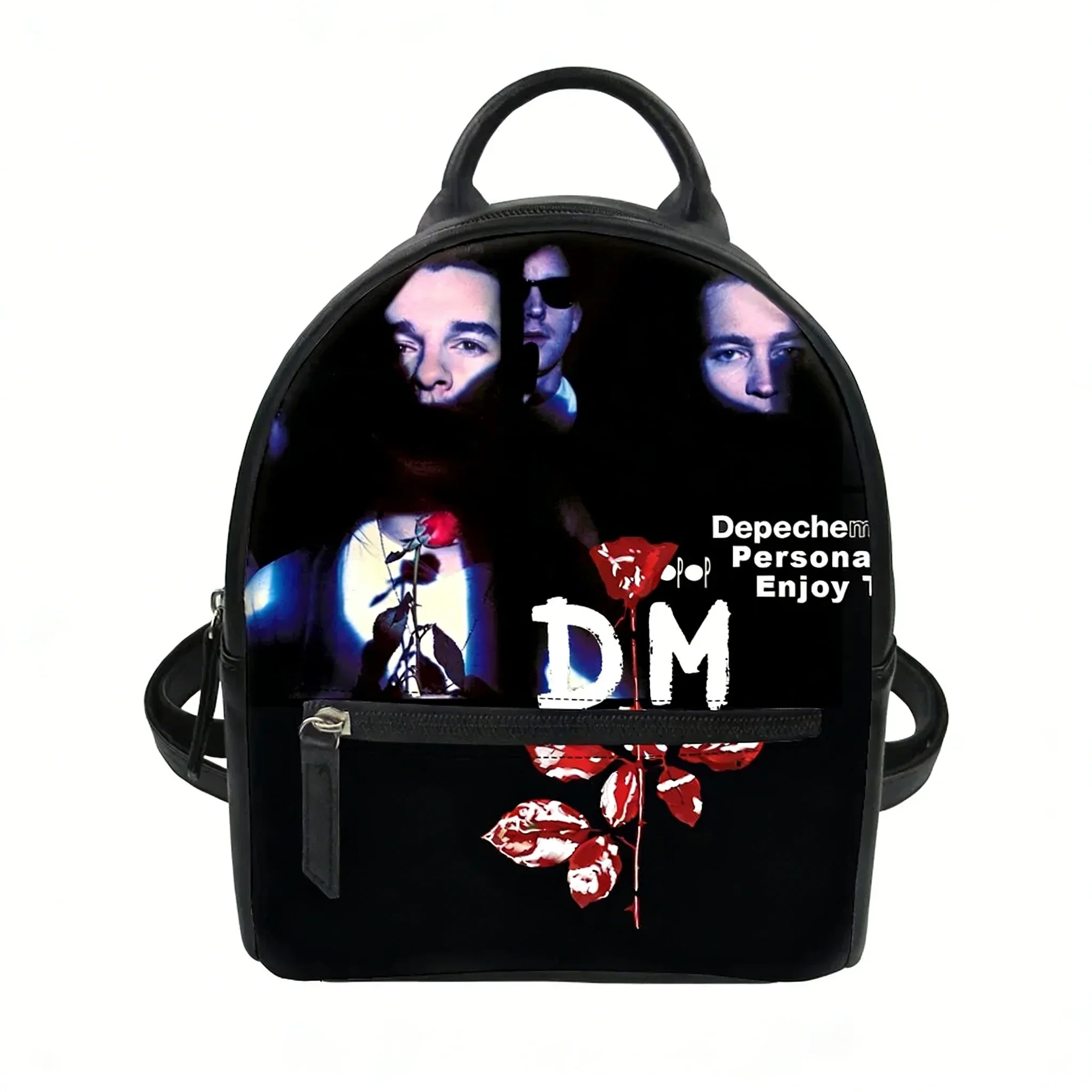 

Depeche Rock Band Custom Backpack Purse Women Carter Schoolbags Double Shoulder Bag Mini Daypack Leather Travel Bag