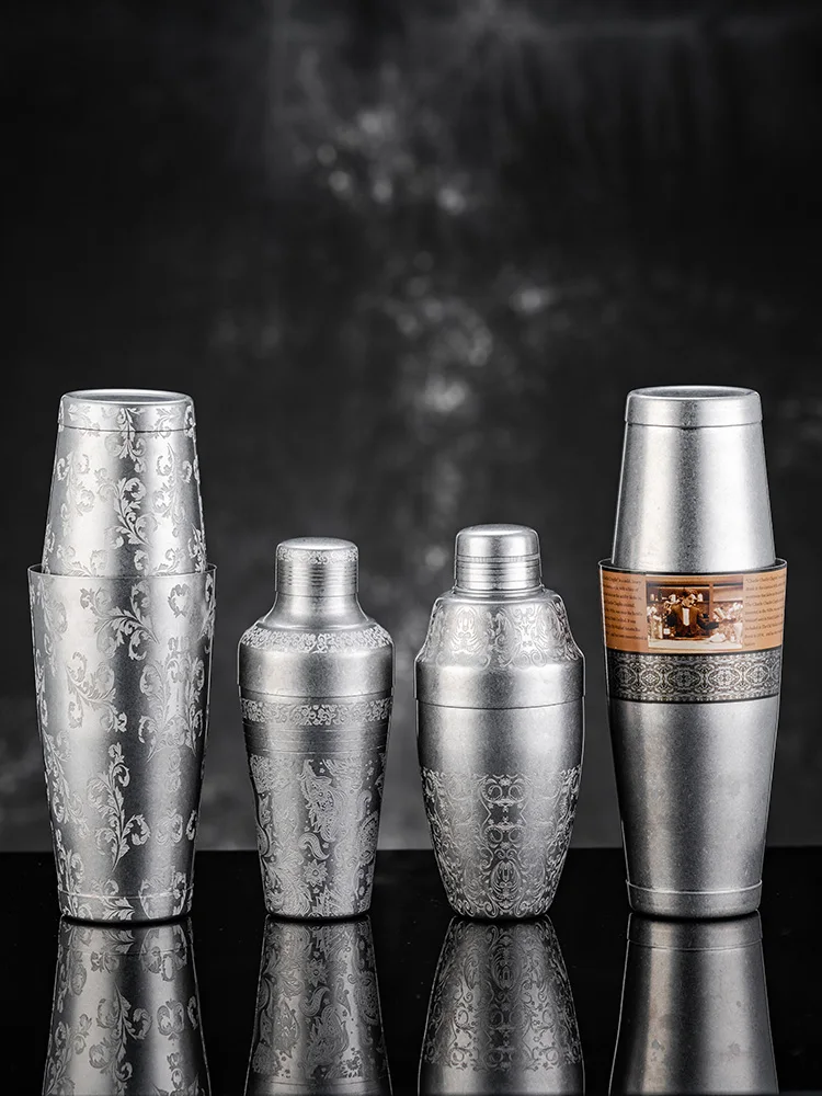 Boston Shaker Set Stainless Steel Cocktail Mixing Tools Bar Essential Cocktail Maker Kit Professional Grade Cocktail Shaker