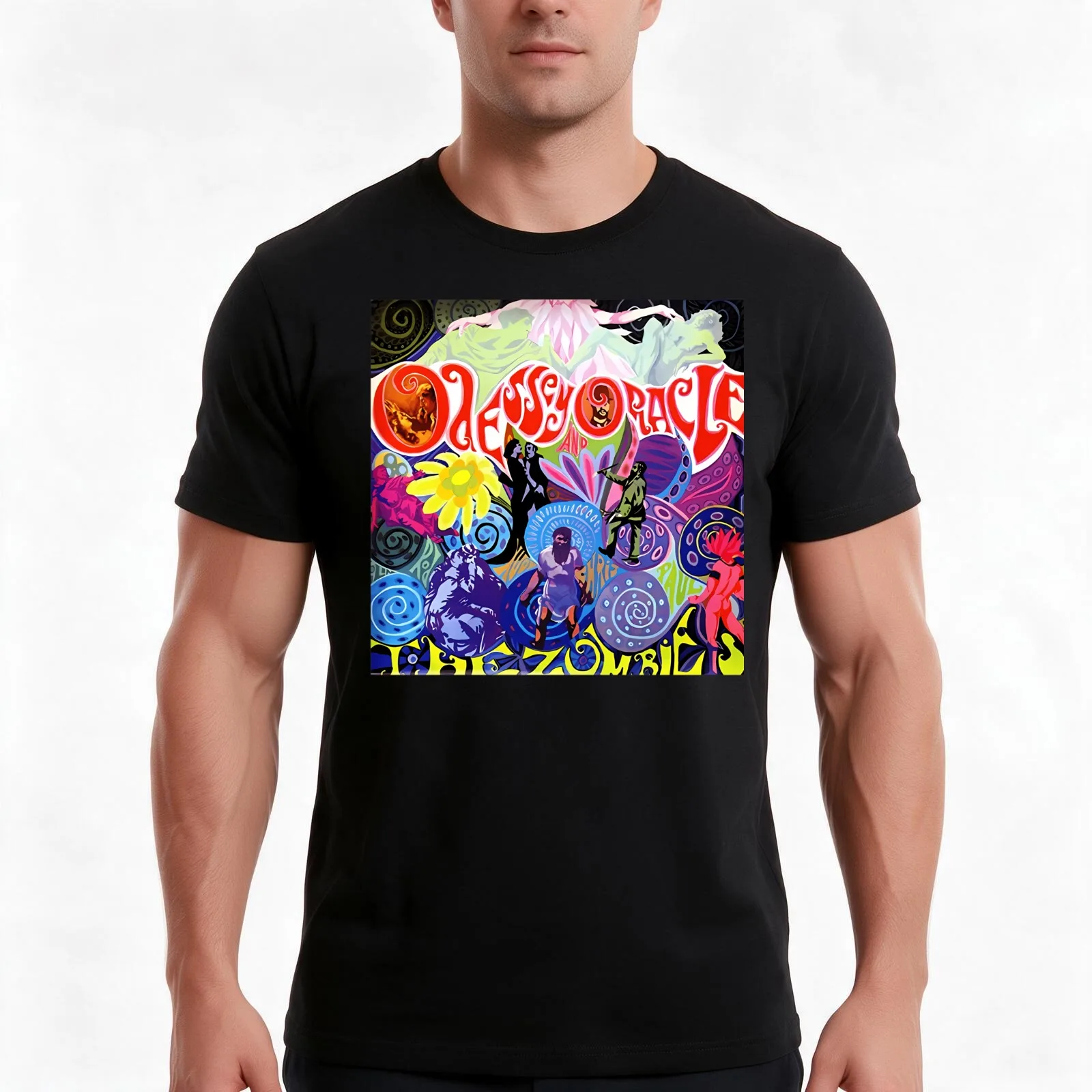 The Zombies Odessey And Oracle T-Shirt Summer Casual Cotton Tee Oversized Streetwear Tops Vintage Graphic Print 100% Cotton