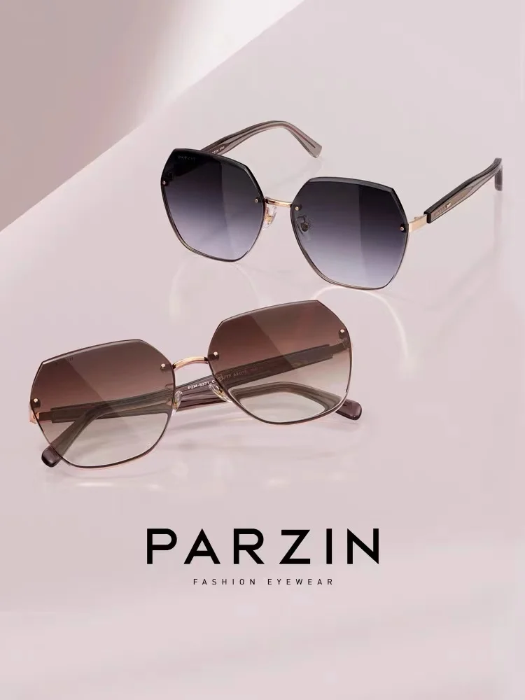 

PARZIN Women Sunglasses Fashion Large Frame Sun Glasses For Female UV Protection Ladies Shades 8371