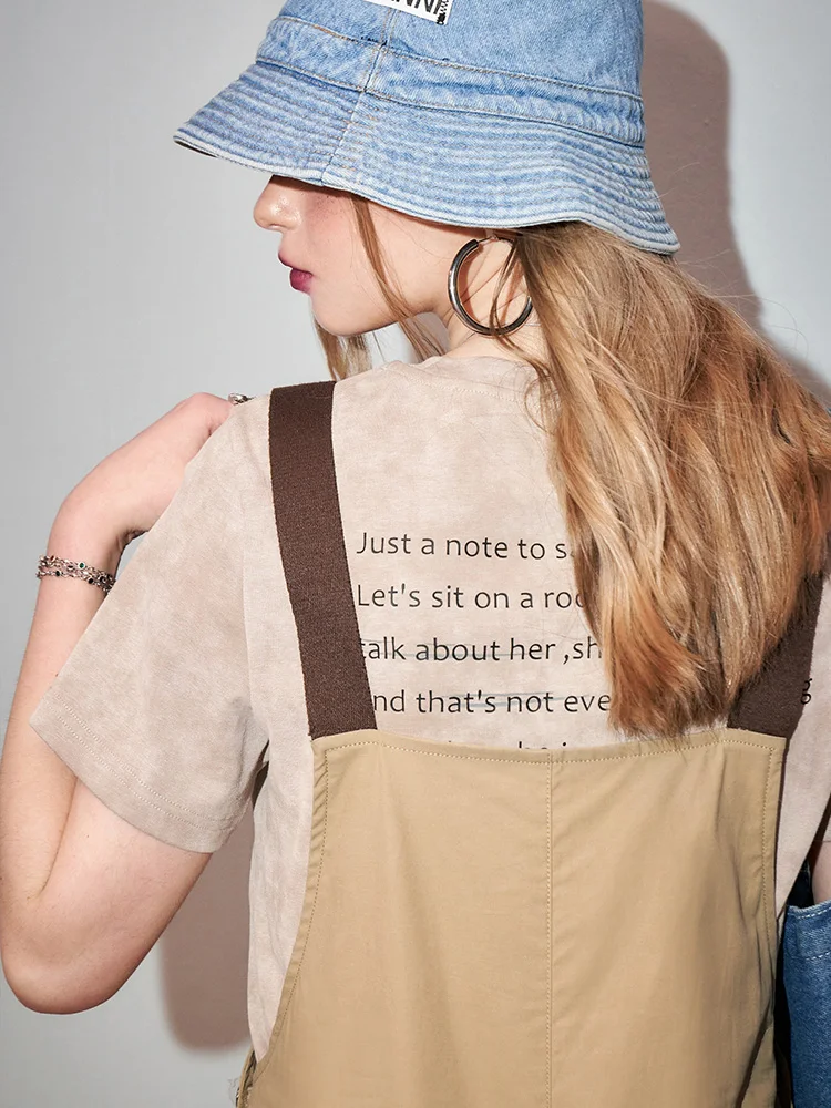 American Sle Gerade Bein Overalls frauen Casual Arbeitskleidung Frühling Neue Sle ket Detail l Taille Baumwolle 00%