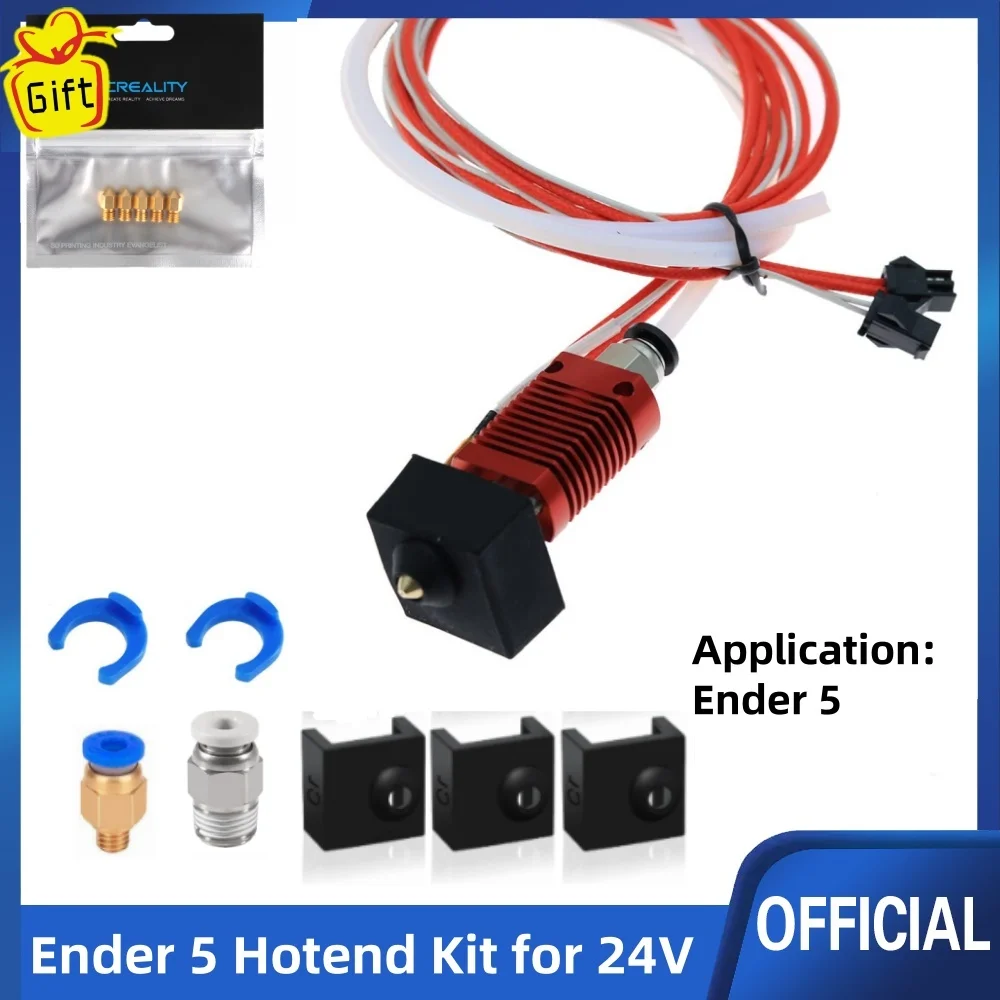

Ender 5 Hotend Assembled Extruder Head with Silicone Cover Aluminum Heat Block MK8 Extruder Hot End kit for Ender 5