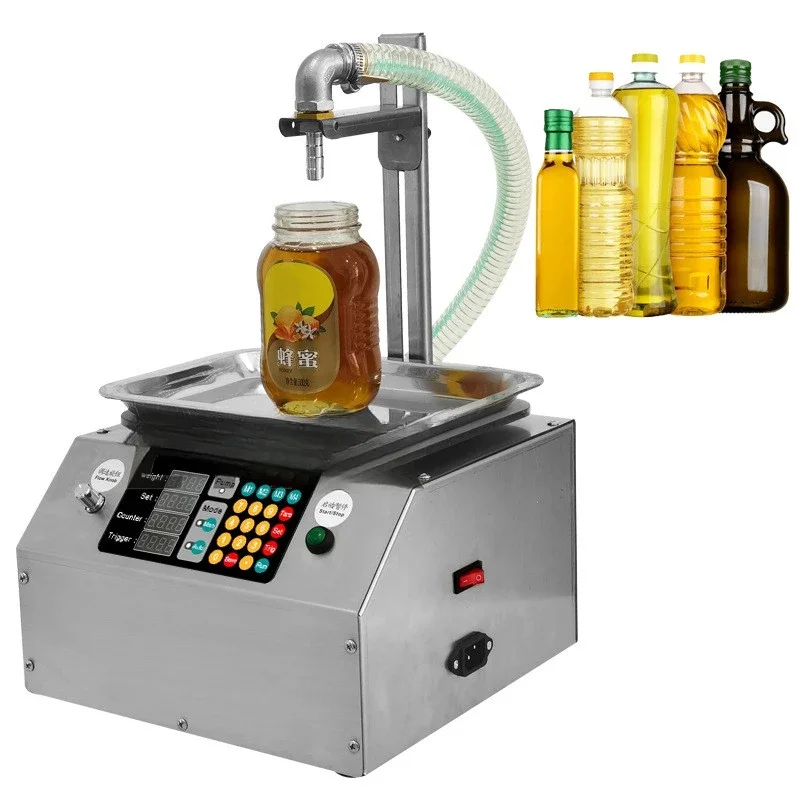 

L15 Weighing Filling Machine Honey Oil Thick Paste Edible Glue Viscous Liquid Automatic for Small Business