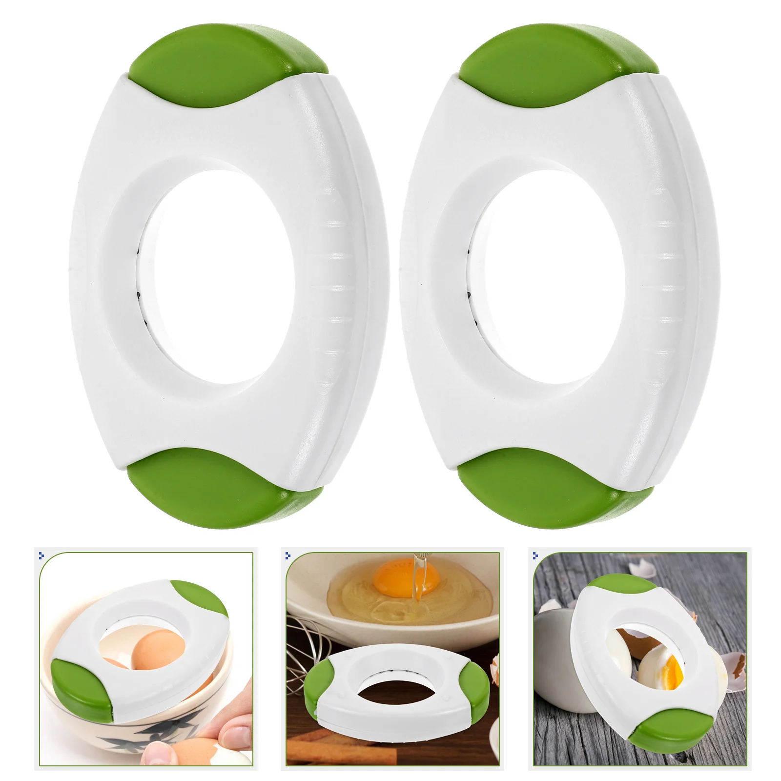 

2pcs Topper Cutter Stainless Steel Plastic Kitchen Gadget For Shell Removal Boiled Egg Opener Tool Deviled Egg Maker Crack