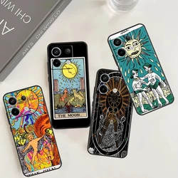 Redmi Note 12 13 Pro Plus 9 10 11 9S 10S 11S 12S 커버 Redmi 12 9C 10C 12C 13C 용 SUN 타로 카드 케이스