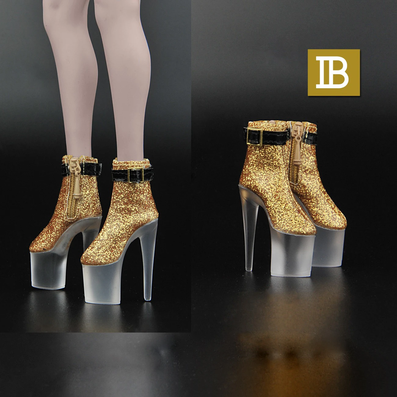 1/6 Scale Female Soldier Transparent Bottom High Heel Shoe Model Trendy Female Doll Boot Fit 12'' Action Figure OB OD Doll Shoes