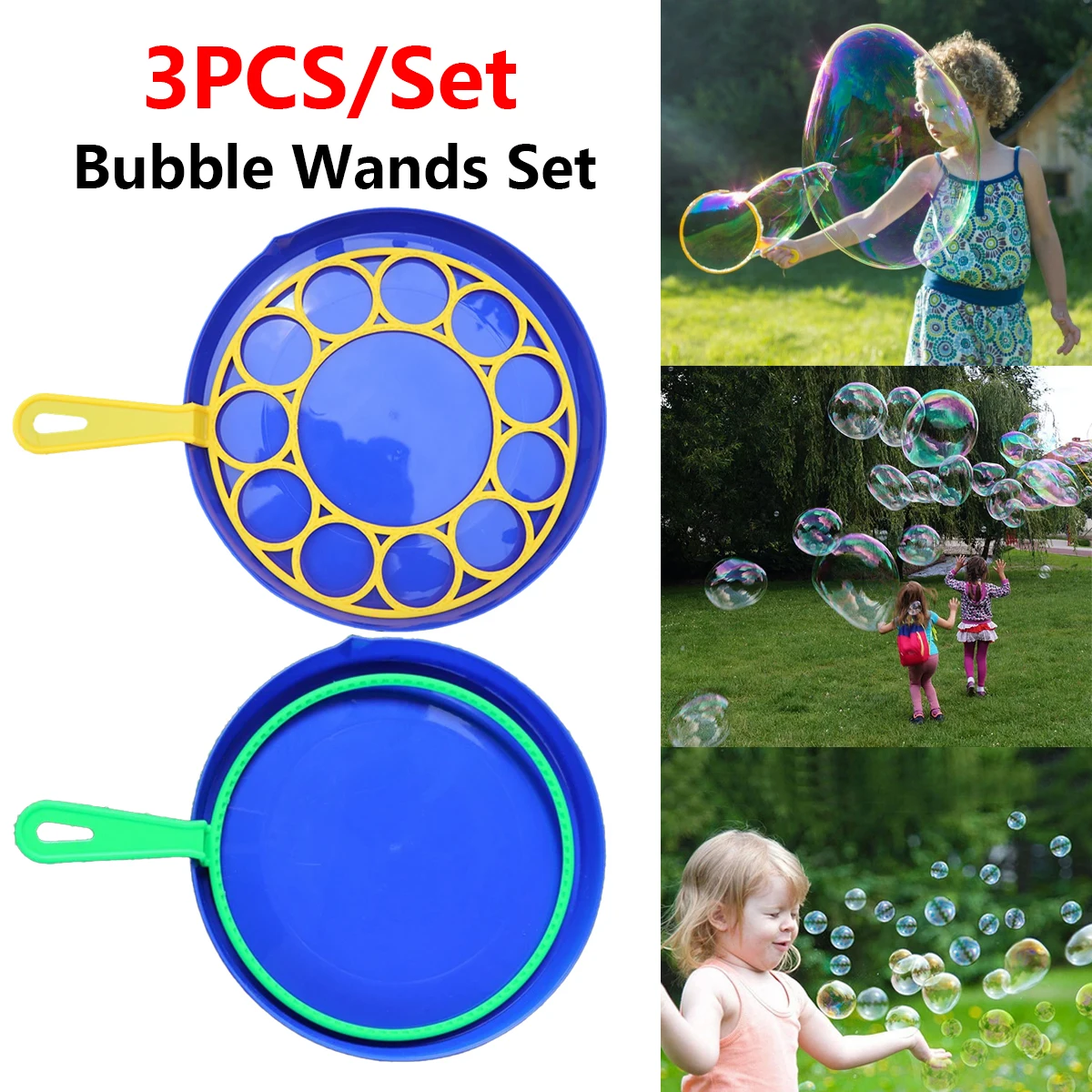 Kinderen Grote Bubbels Wand Kit Kids Speelgoed Fancy Bubble Circle Rekwisieten Ouder-Kind Interactie Rekwisieten Buiten Speeltijd Verjaardagsfeestje