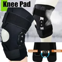 1Pc Adjustable Elastic Neoprene Compression Hinged Knee Patella Support Brace Sleeve Wrap Cap Stabilizer Sports Running Gym Wrap