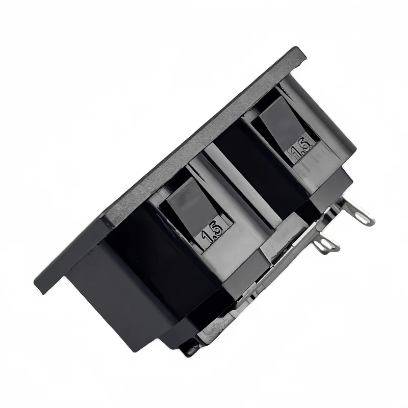PDU AC IEC-C13 double male ac socket 3 hole 1.2position 10A250V power UPS connector cabinet electric interface black
