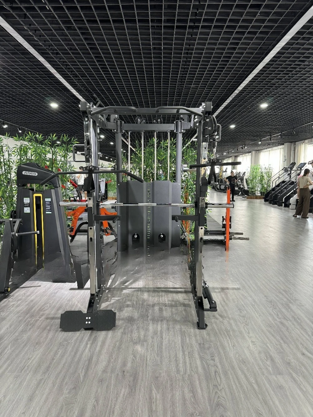&c Commercial Use Multi-Functional Trainer Smith Machine 200kg Gym Equipment for Bodybuilding Steel Material Fitness Center Use