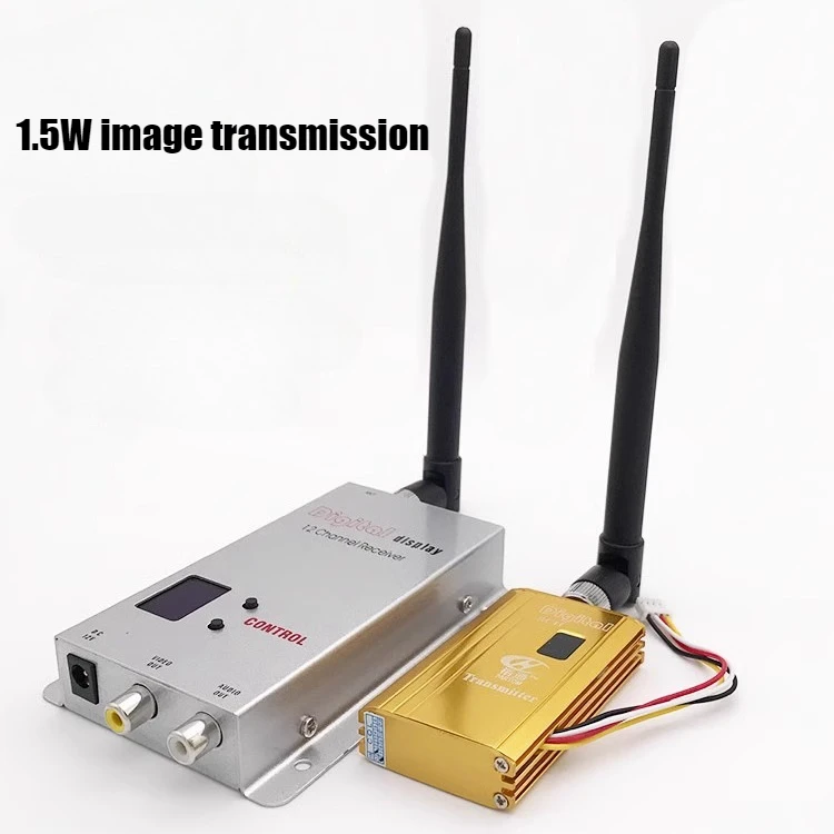 

1,2G/1,3G 1,5 Вт пусковая установка приемник дрон кроссвер модель аэрофотосъемки самолет беспроводная FPV часть передачи изображения аксессуар