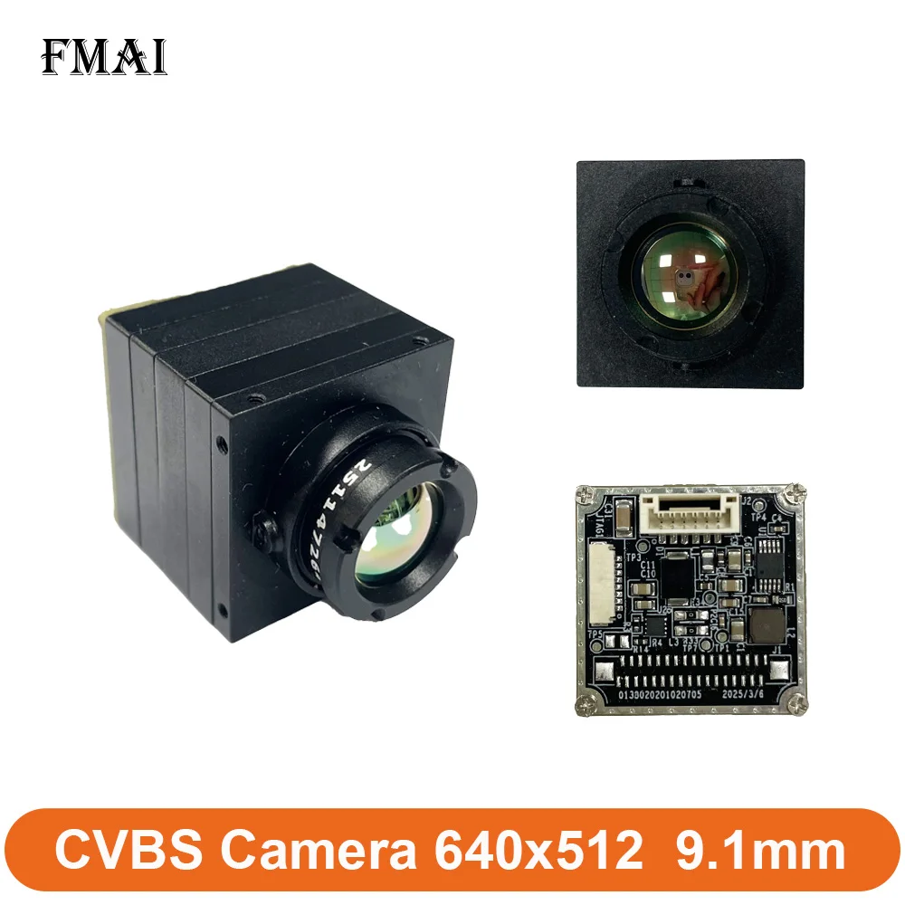 FMAI للرؤية الليلية CVBS الطائرة بدون طيار وحدة التصوير الحراري 640x512 9.1 مللي متر دقة كاميرا FPV 50 هرتز وحدة التصوير الحراري بالأشعة تحت الحمراء #1