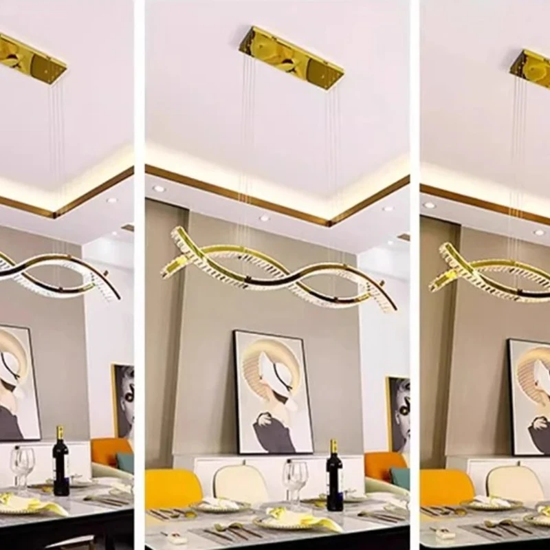 

Modern Decoration Crystal Chandelier for Living Dining Room Villa Home Decoration Luxury Pendant Lamp Luster Luminaires Interior