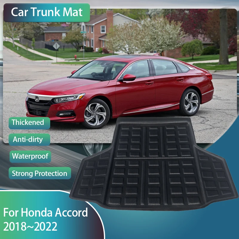 

Car Boot Mats For Honda Accord 10th Generation 2018~2022 Waterproof Carpet Car Trunk Mats Storage Pads Auto Interior Accessories