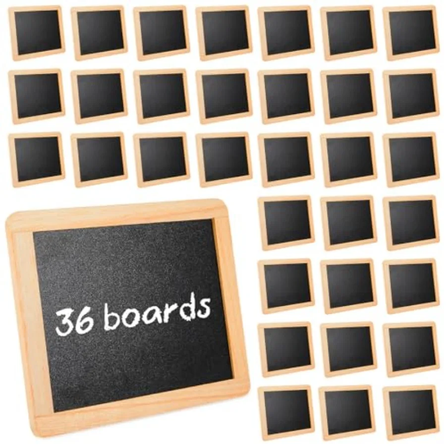 

3 Pcs Small Slate Chalkboard Mini Chalk Board with Frames Mini Board Signs School Supplies for Classroom Home Office